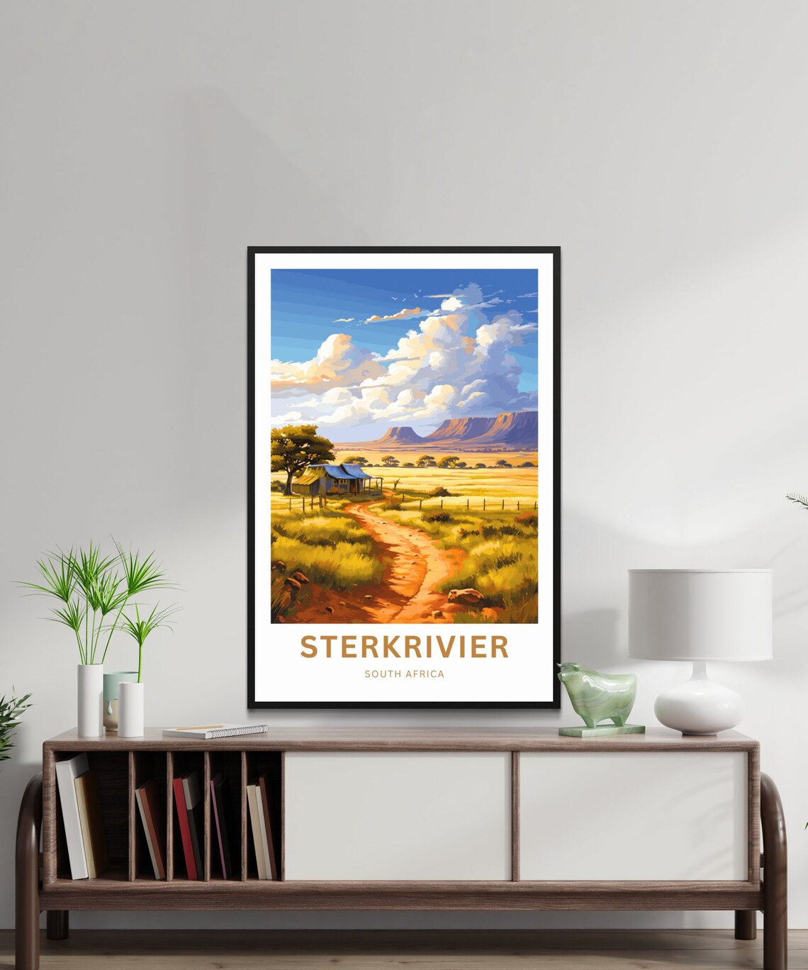 Sterkrivier South Africa Golden Farmland Scenic Travel Poster - Image 2