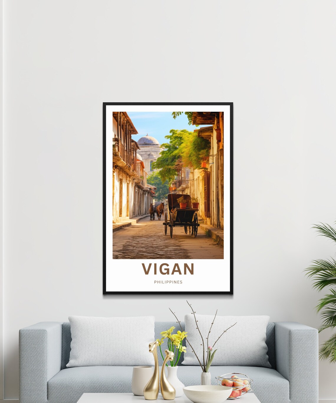 Vigan Philippines Calle Crisologo Heritage Street Travel Poster - Image 3