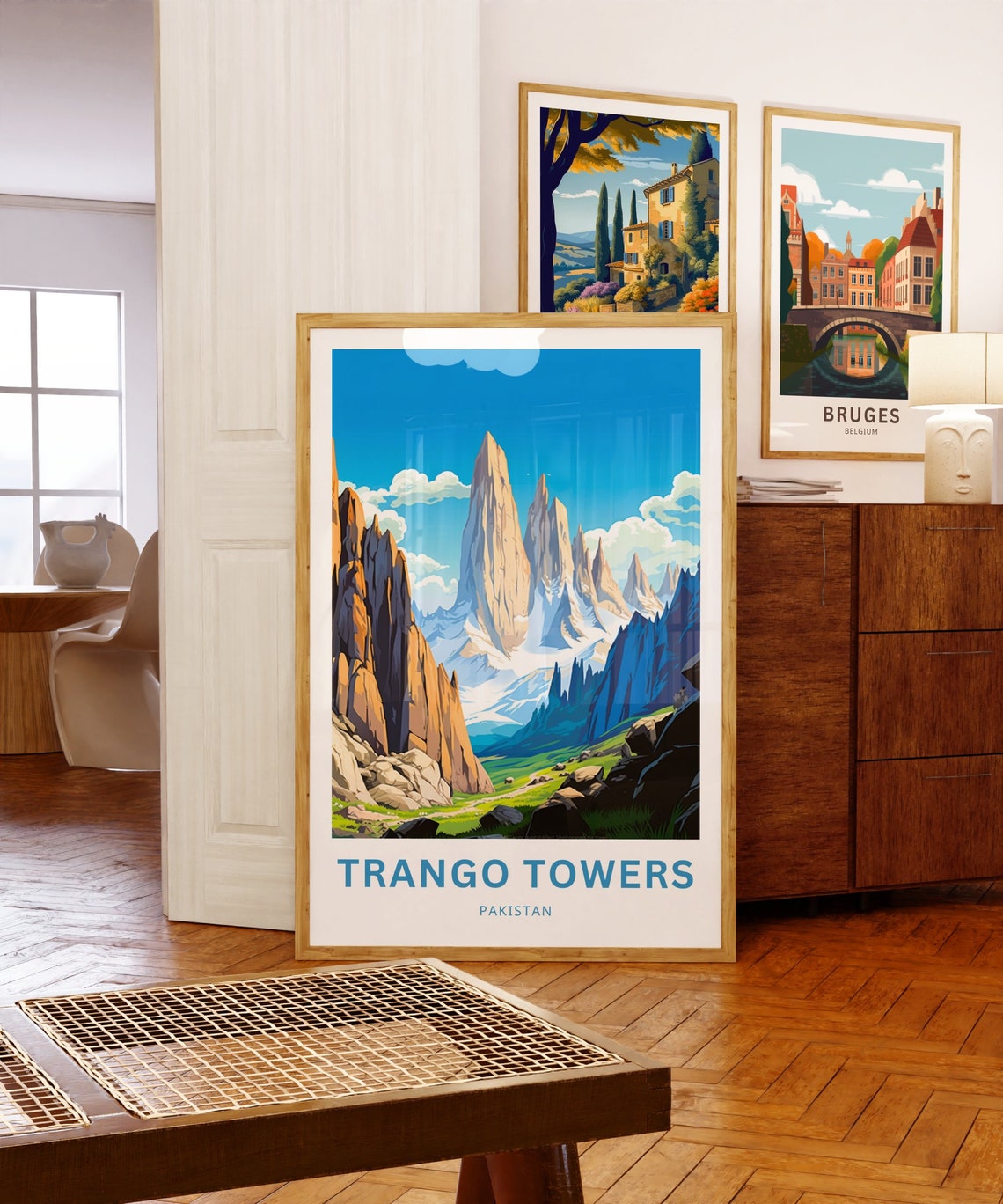 Personalized Trango Towers Pakistan Granite Peaks Custom Travel Poster - Image 3