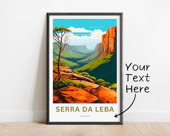 Personalized Serra Da Leba Print Serra Da Leba Poster Angola Wall Art Framed Present Gift Africa Present