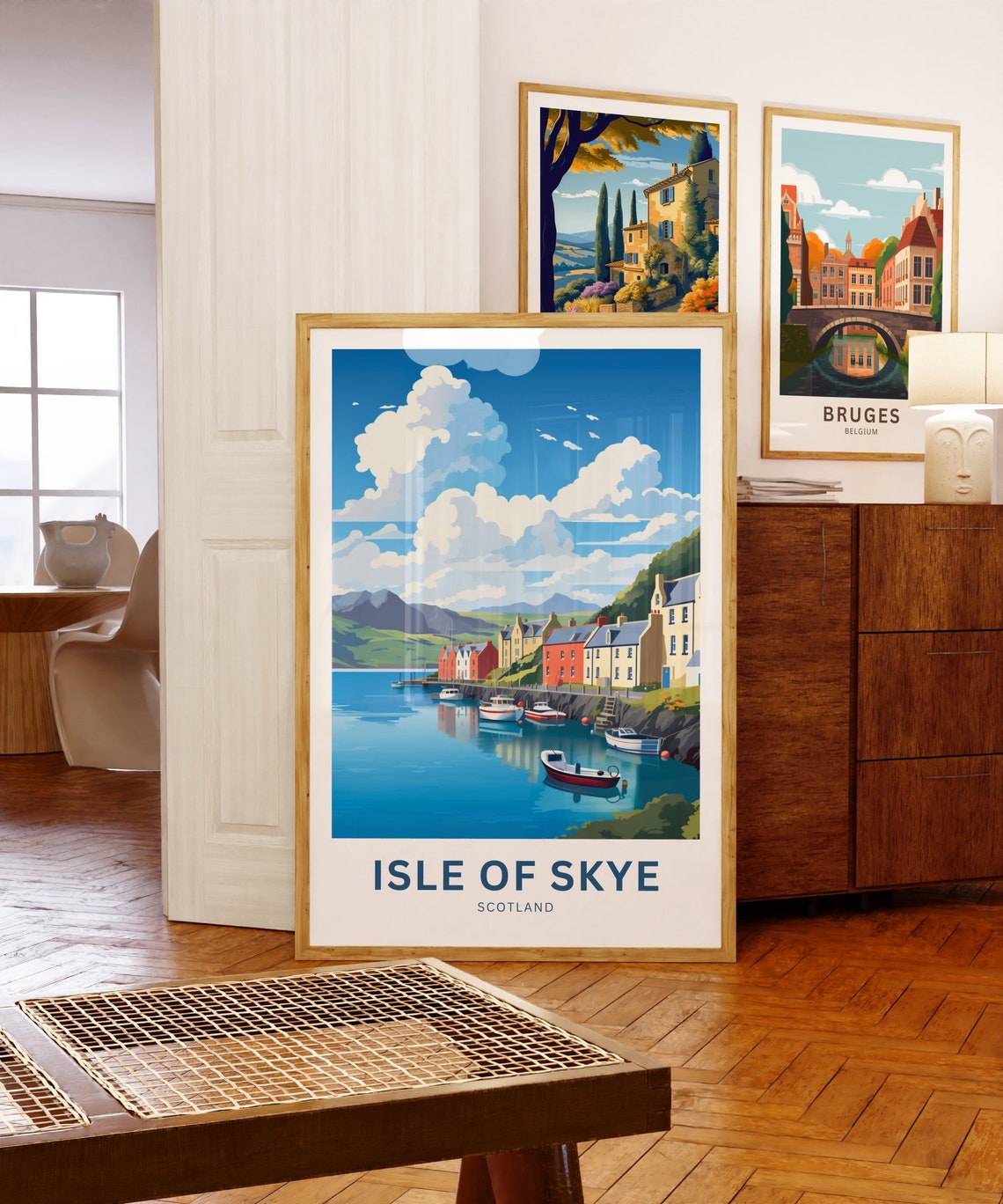 Isle of Skye Scotland Harbor Personalized Custom Text Poster - Image 5