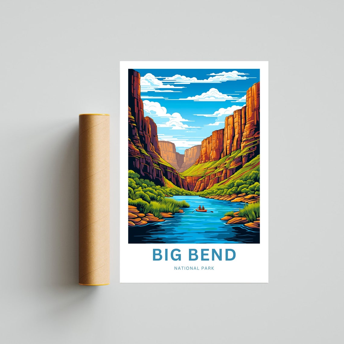 Big Bend Personalized National Park River Canyon Adventure Poster - Image 4