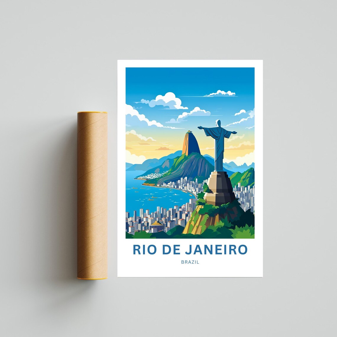 Rio de Janeiro Brazil Christ the Redeemer Sugarloaf Bay Poster - Image 4