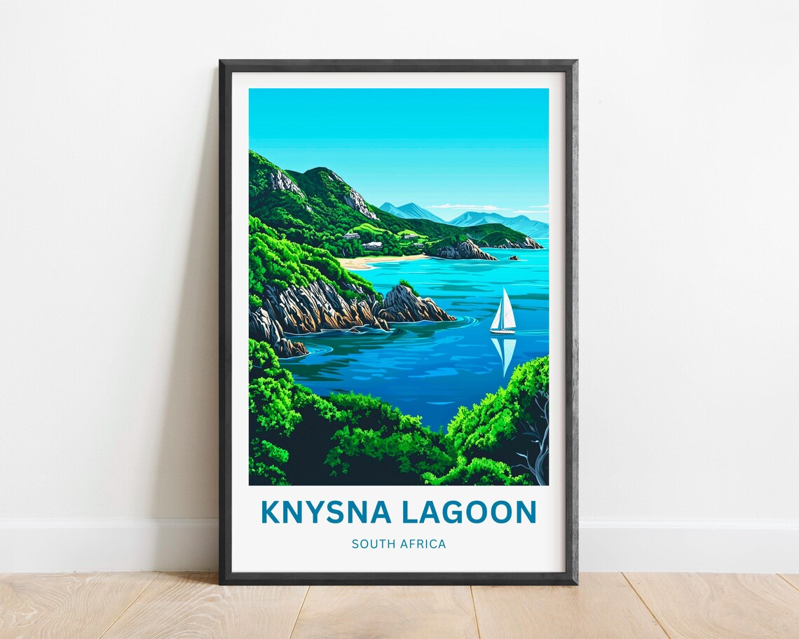 Personalized Knysna Lagoon Travel Poster, South Africa - Image 2