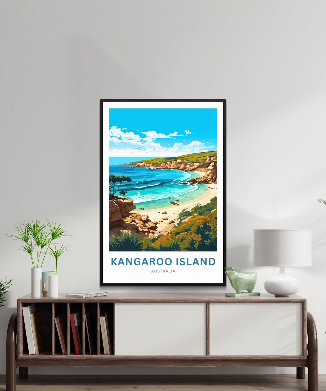 Personalized Kangaroo Island Travel Print Kangaroo Island Poster Australia Wall Art Framed Present Gift Australia Present - Image 2