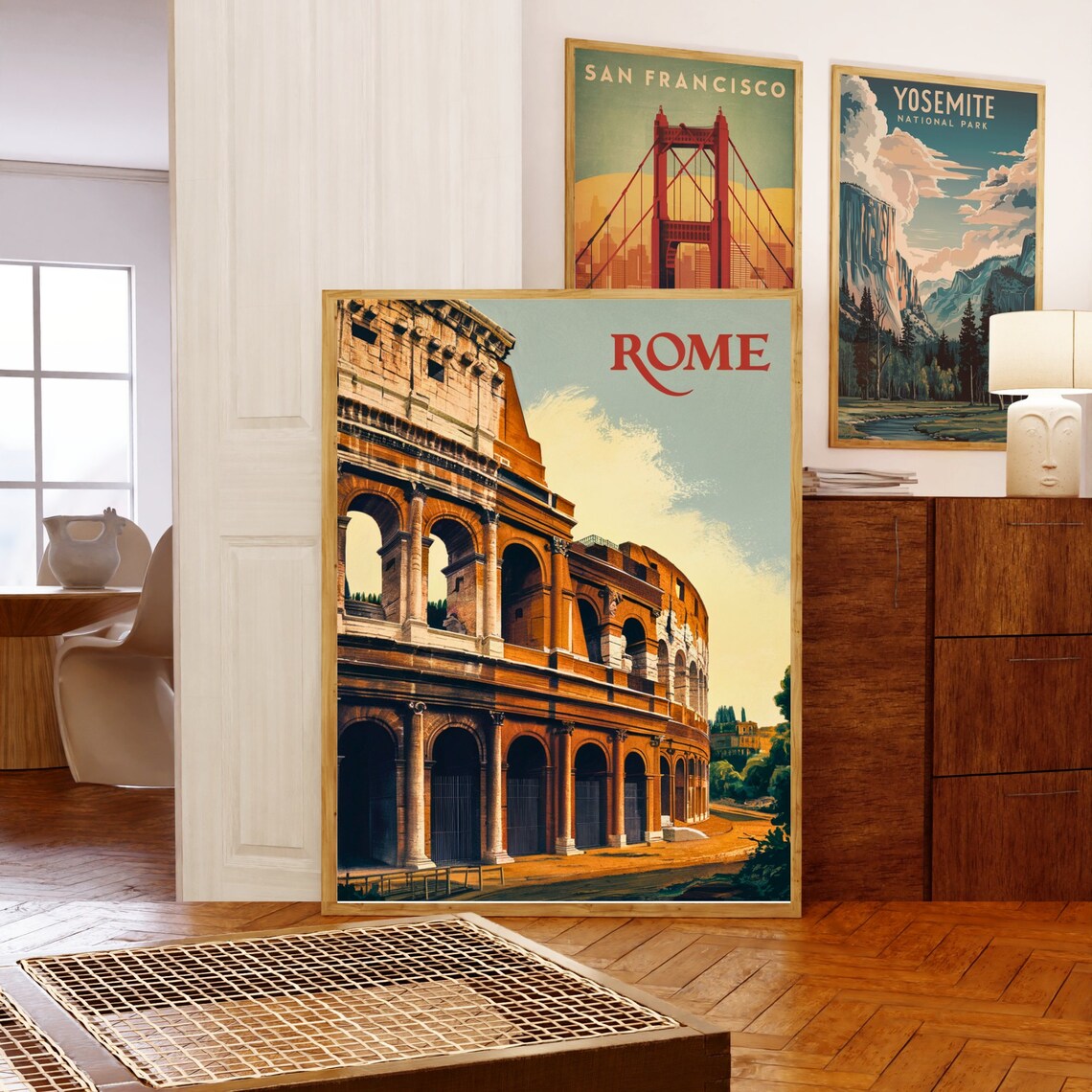 Rome Italy Colosseum Vintage Retro Ancient Landmark Travel Poster - Image 5