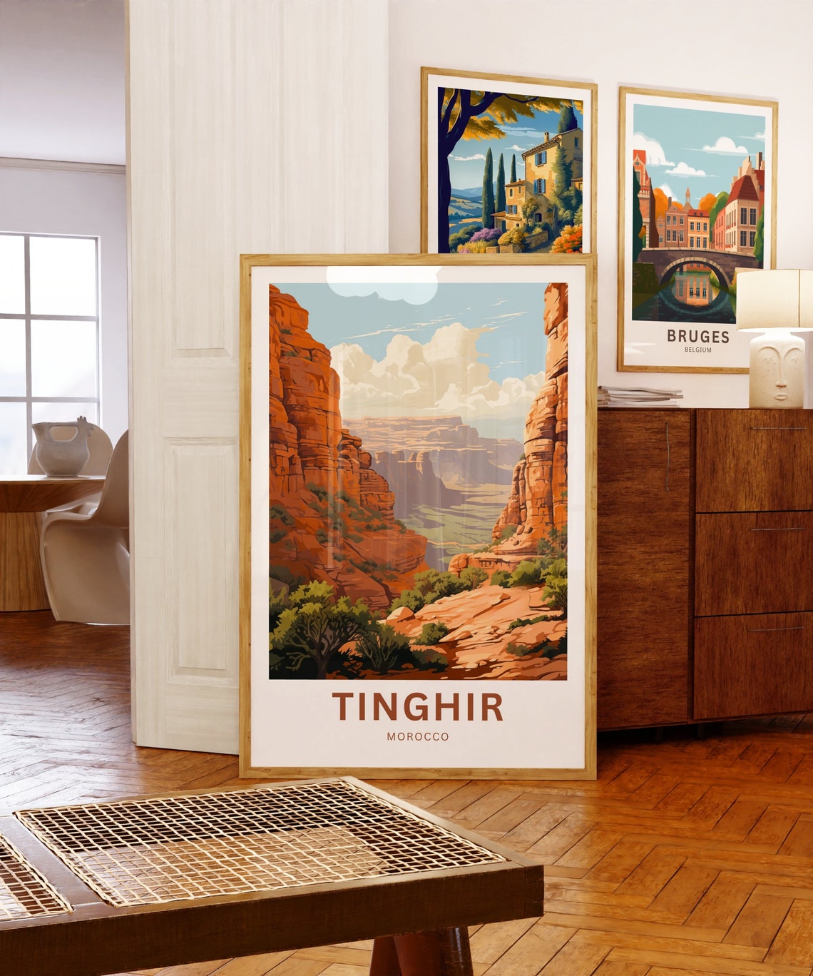 Personalized Tinghir Morocco Red Rock Canyon Desert Travel Poster - Image 5