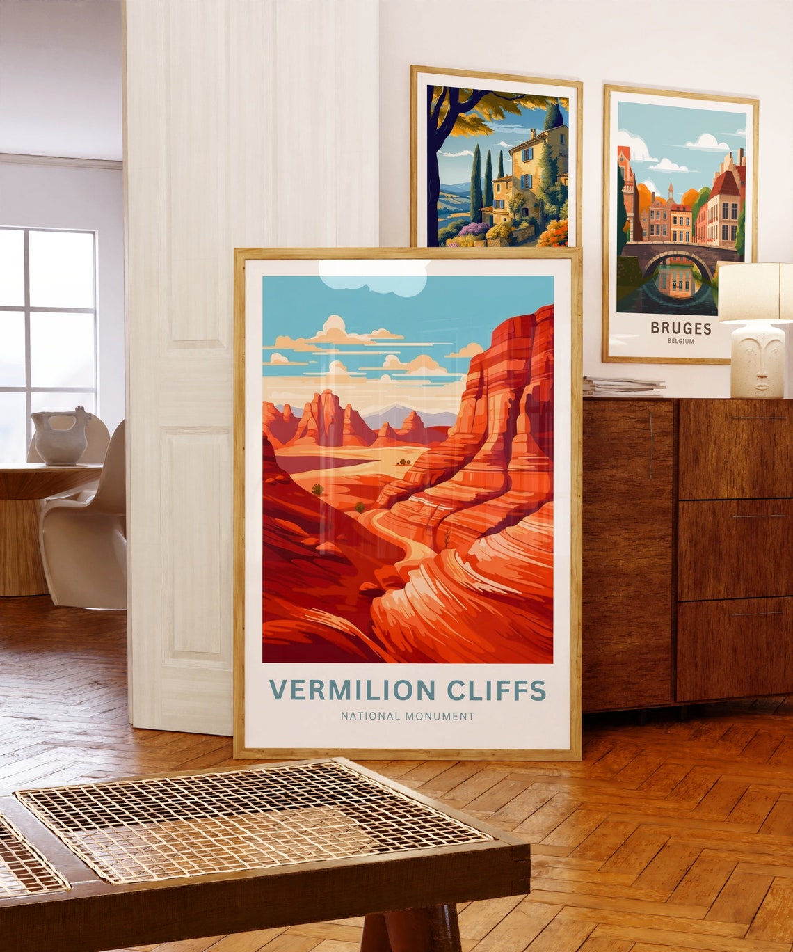 Vermilion Cliffs National Monument Custom Text Red Rocks Travel Poster - Image 5