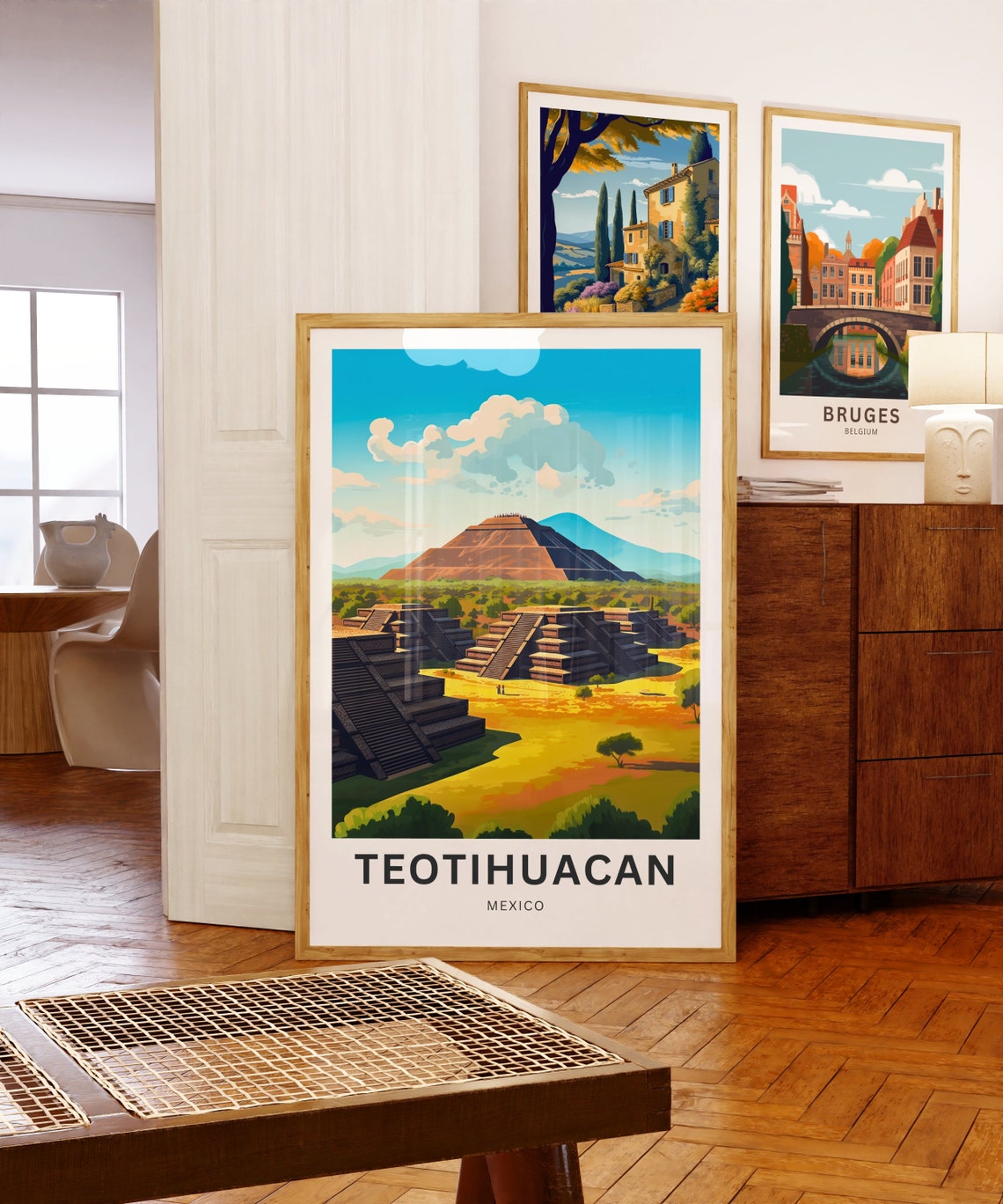 Personalized Teotihuacan Travel Print Teotihuacan Poster Mexico Wall Art Framed Present Gift Mexico Present - Image 5