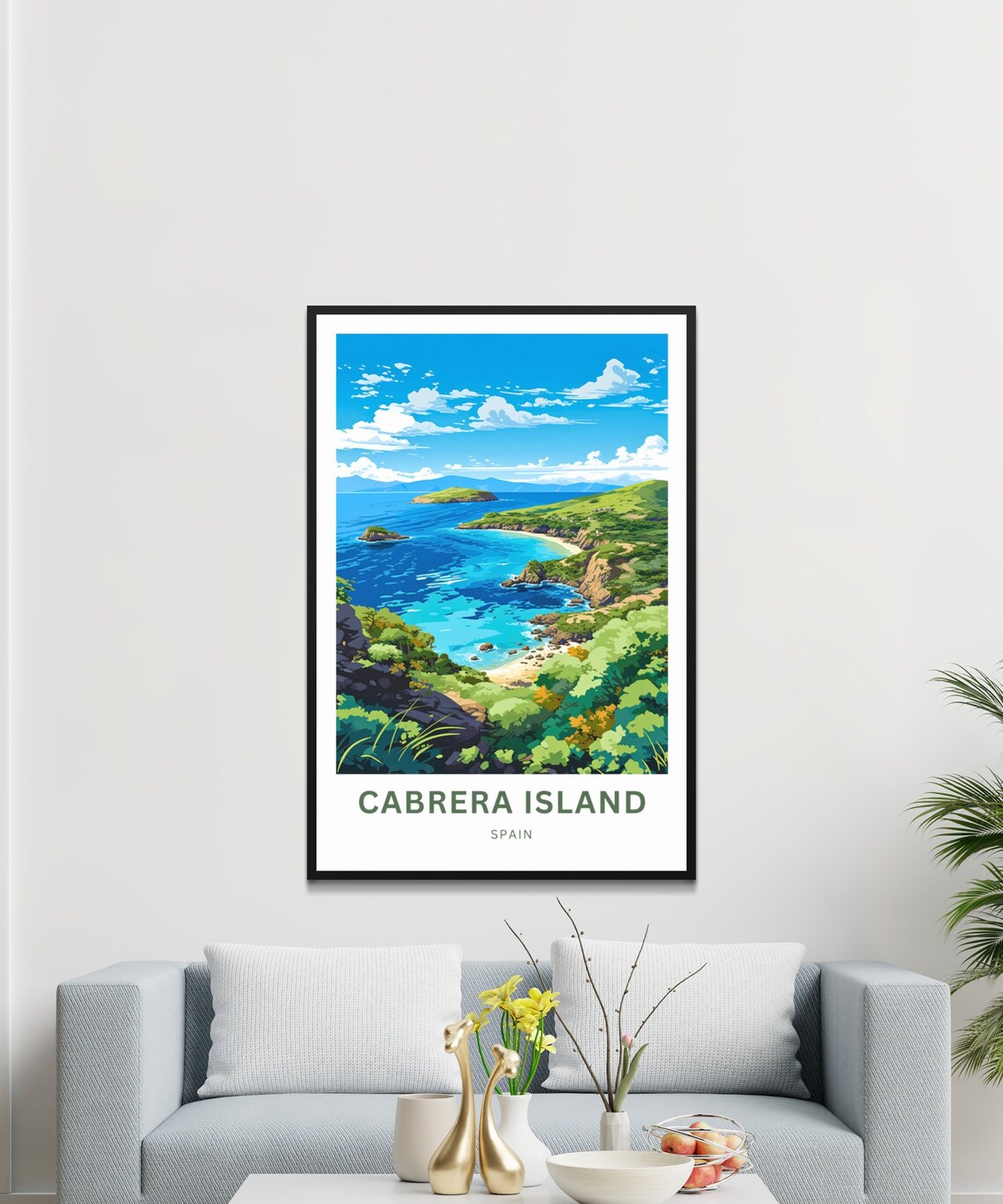 Cabrera Island Spain Scenic Turquoise Coastal Getaway Travel Poster - Image 2