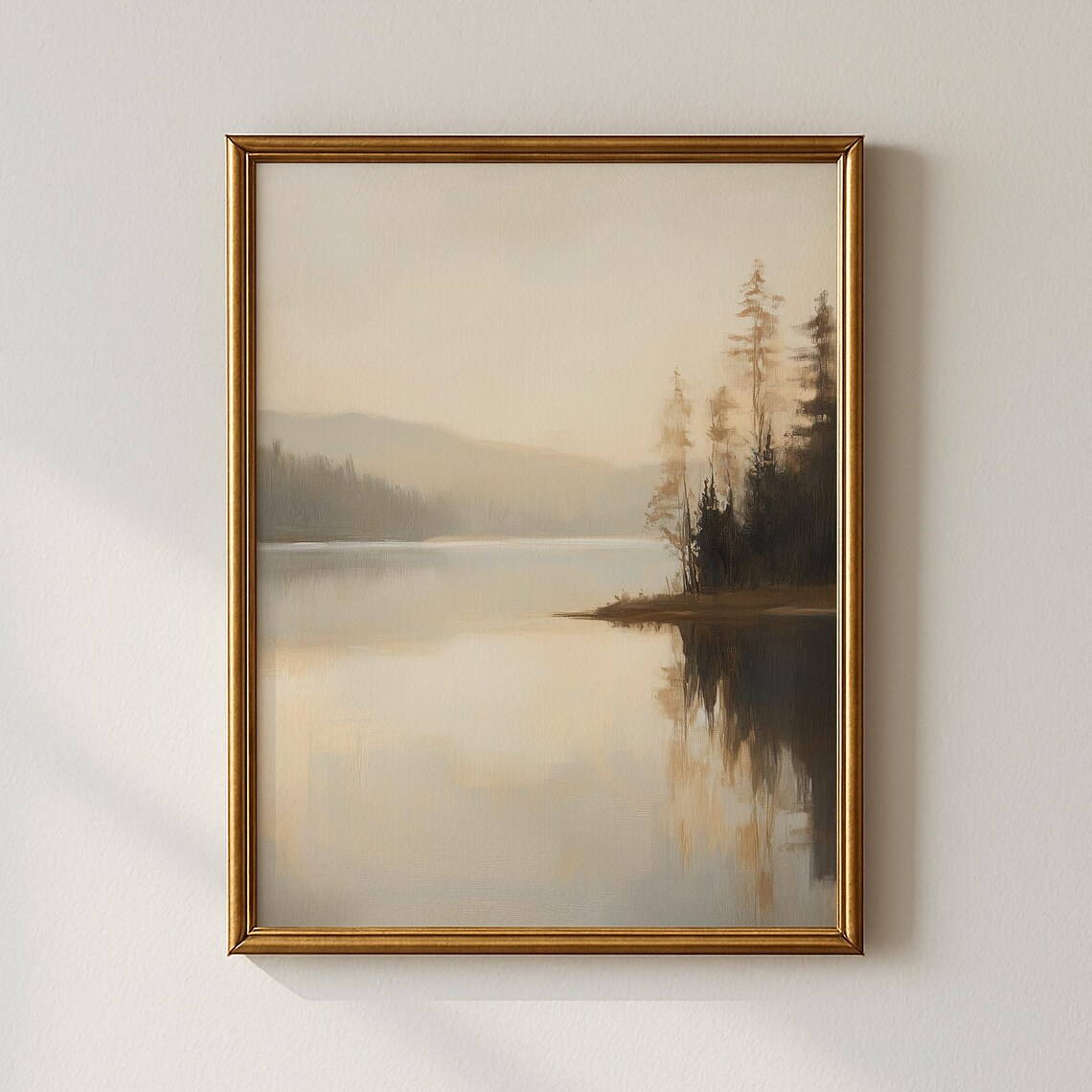 Vintage Landscape Art Print, Nature Wall Art