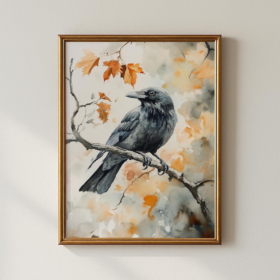 Autumn Bird Print Modern Wall Art Living Room Decor Collected Prints Cpp748