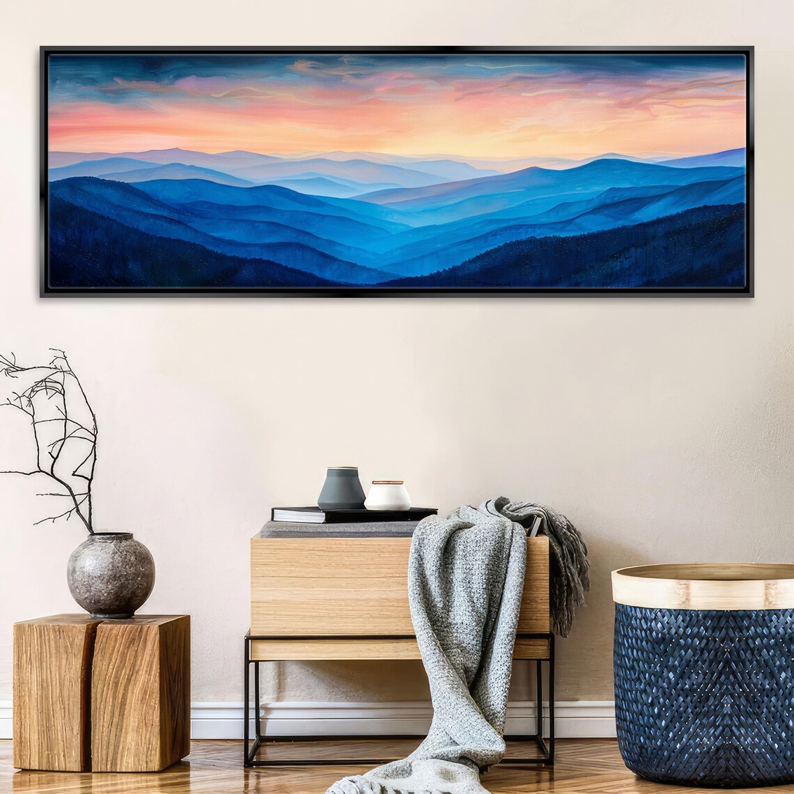 Blue Ridge Mountain Range Panoramic Art Print - Image 4