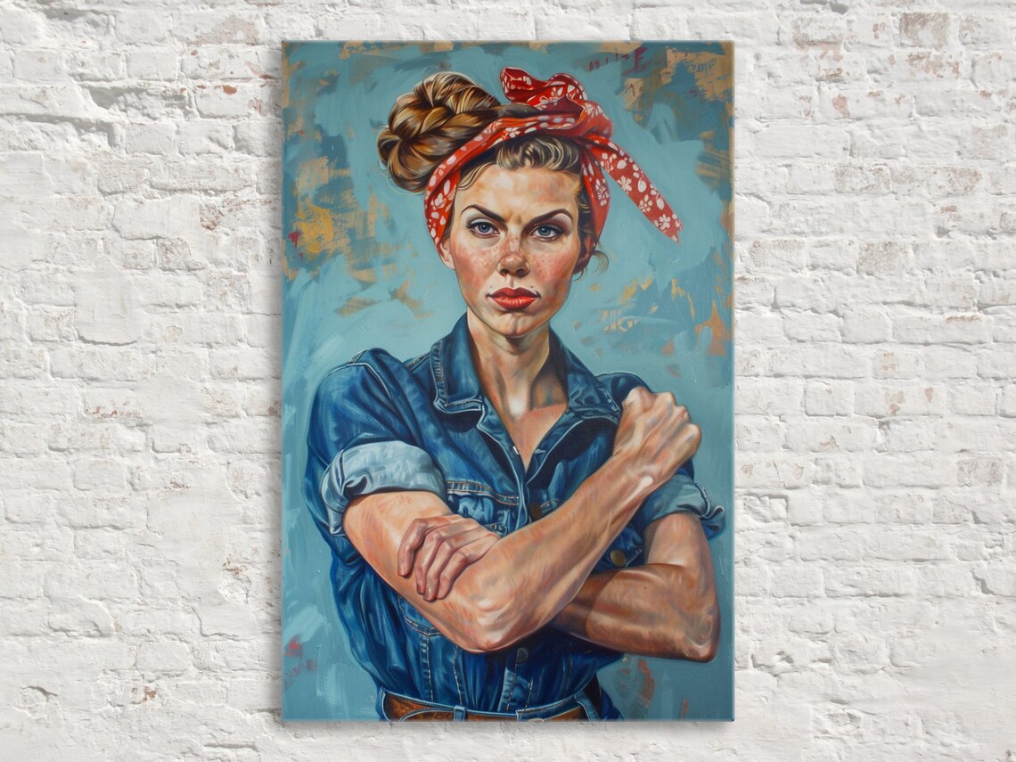 Rosie The Riveter Wall Art Print, Cultural Icon