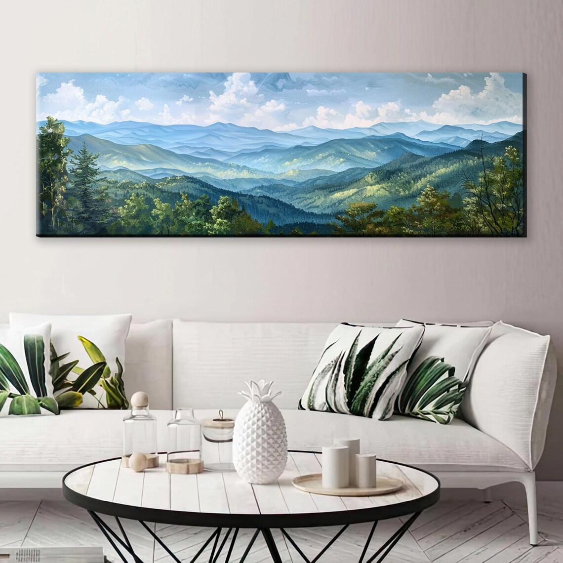 Smoky Mountains Panoramic Art Print, Landscape - Image 5