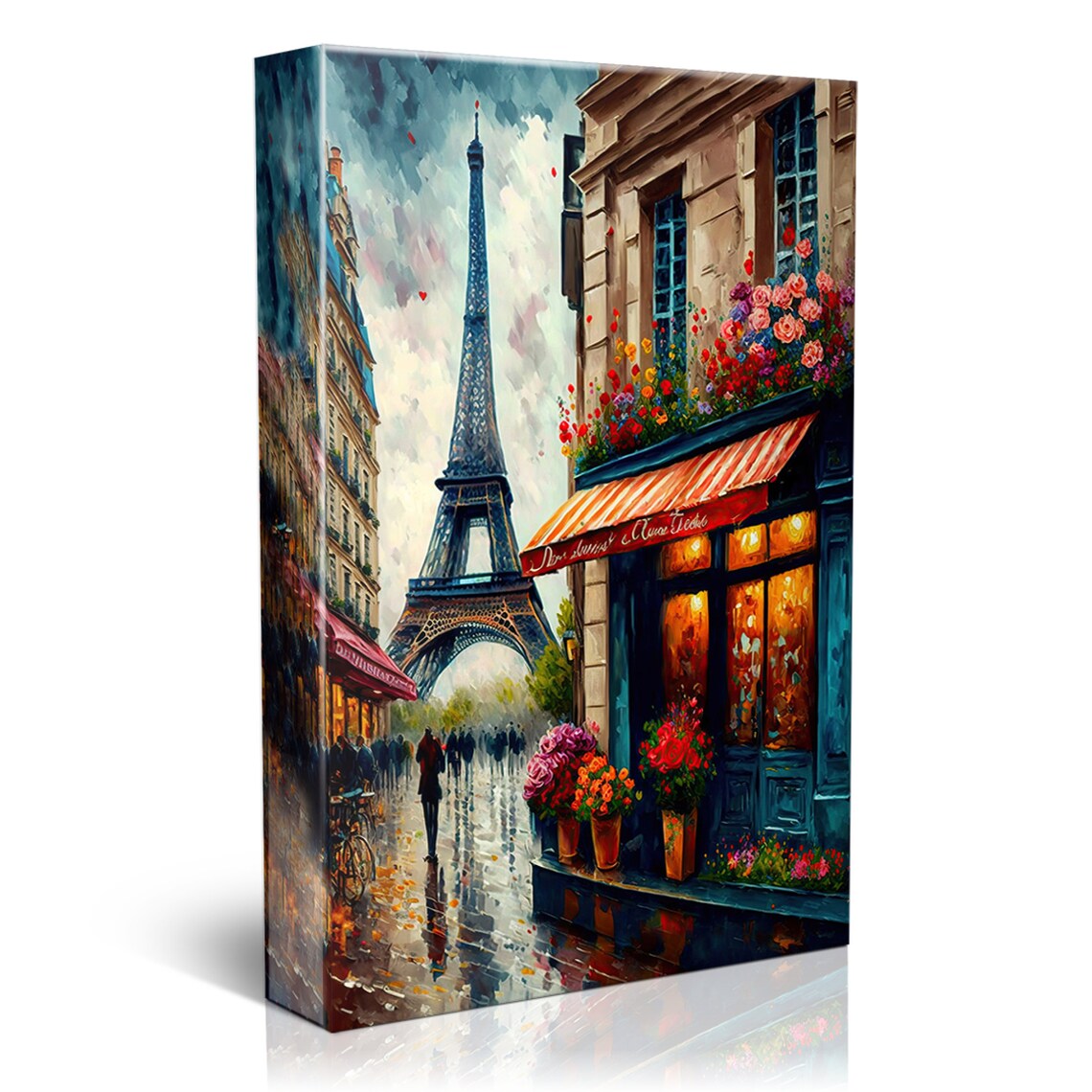 French Bistro Paris Street Scene, Travel Poster - Image 4