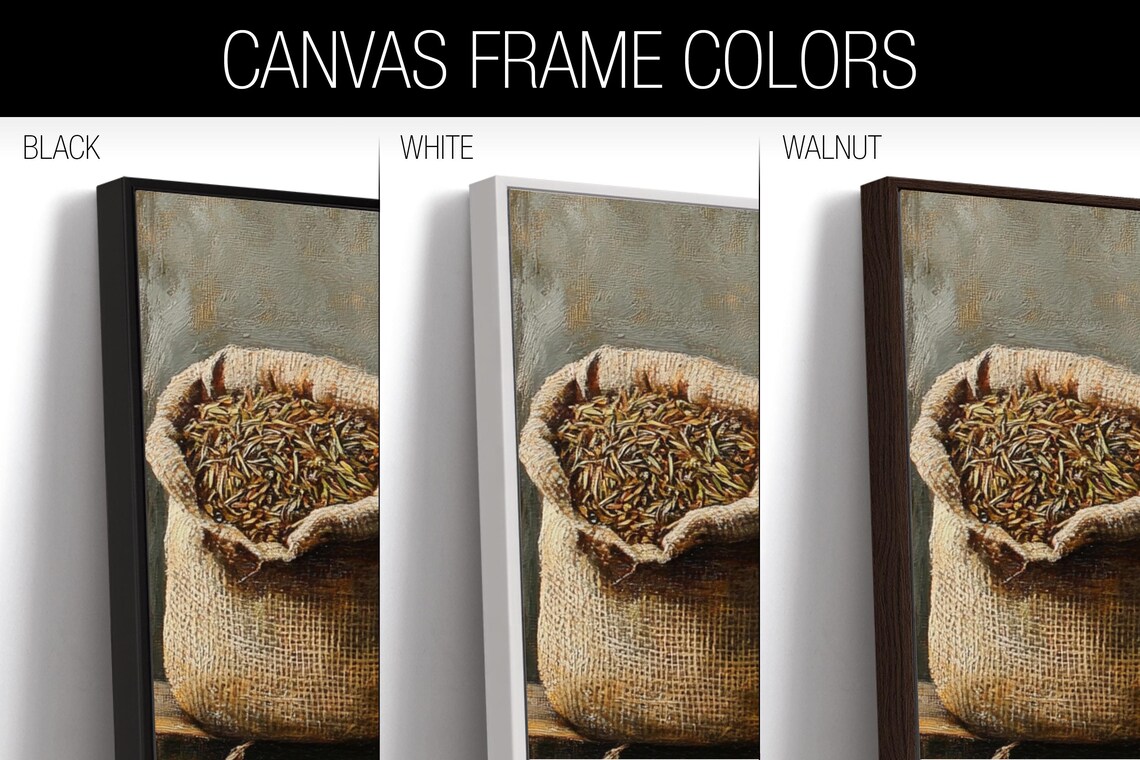 Panoramic Culinary Herbs and Spices Kitchen Art Print - Image 2