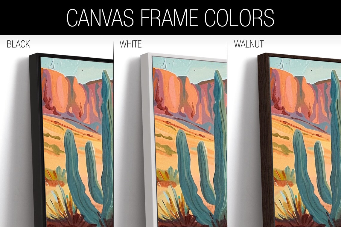 Minimal Boho Desert Scene Pano Print Framed Or Unframed Long Horizontal Gallery Wrapped Gicle Ready To Hang Extra Large Wall Art - Image 2
