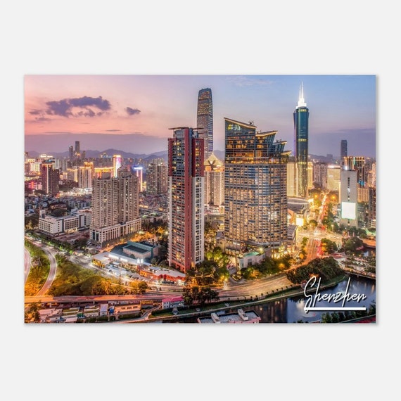 Shenzhen Cityscape Poster Print China Travel Photography