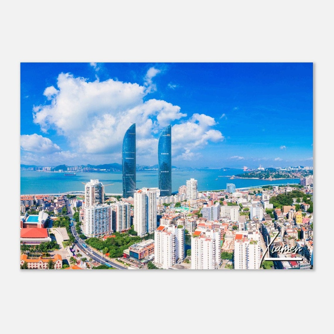 Xiamen Cityscape Poster China Travel Photography Print