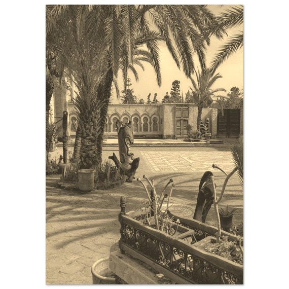 Vintage Agadir Morocco Print Sepia Travel Poster Wall Art