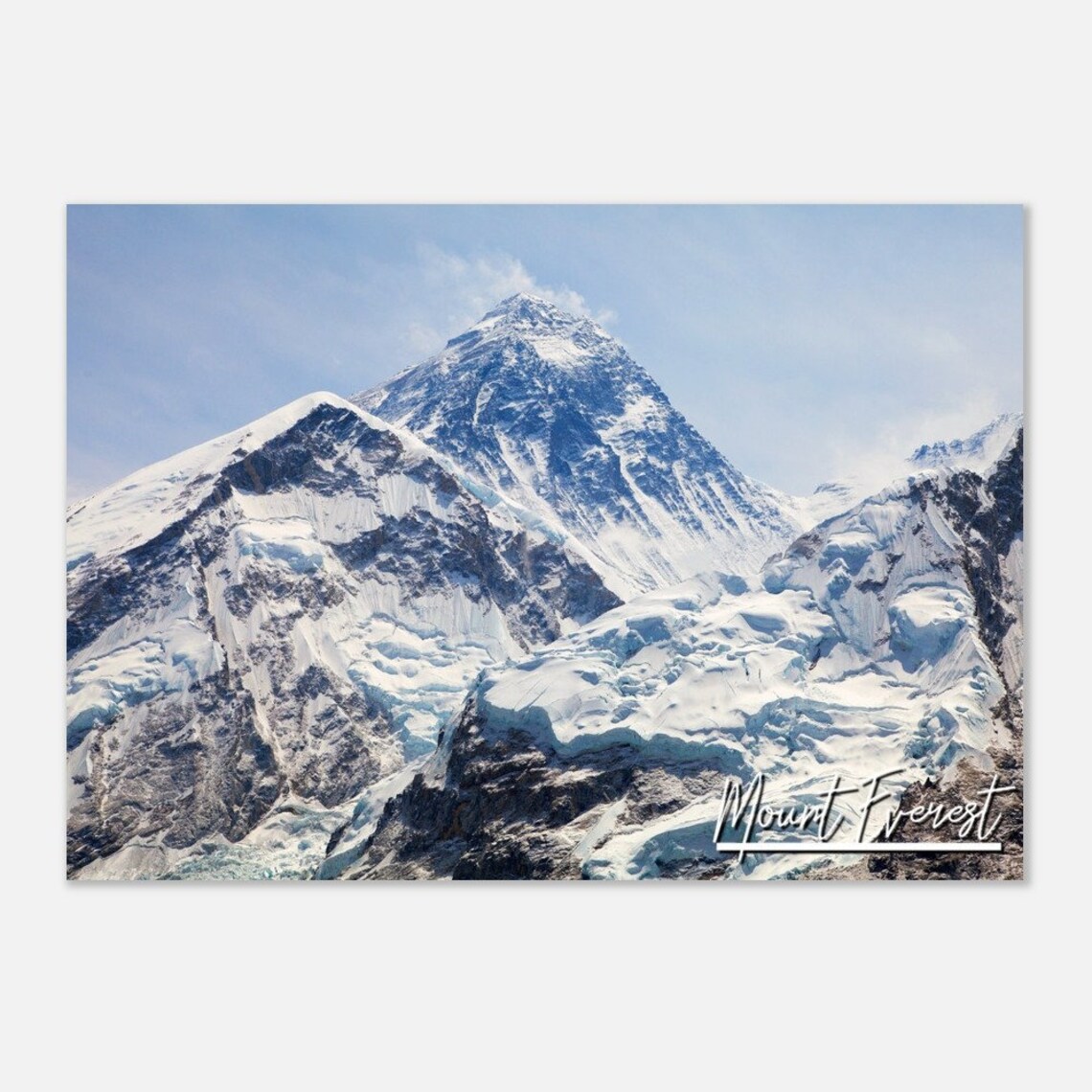 Mount Everest Himalayas Snow Peak Mountain Photography Poster