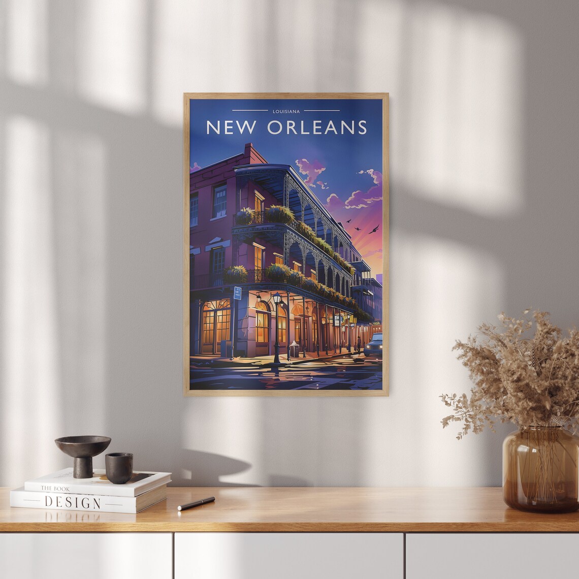 New Orleans Travel Poster, Louisiana City Art - Image 5