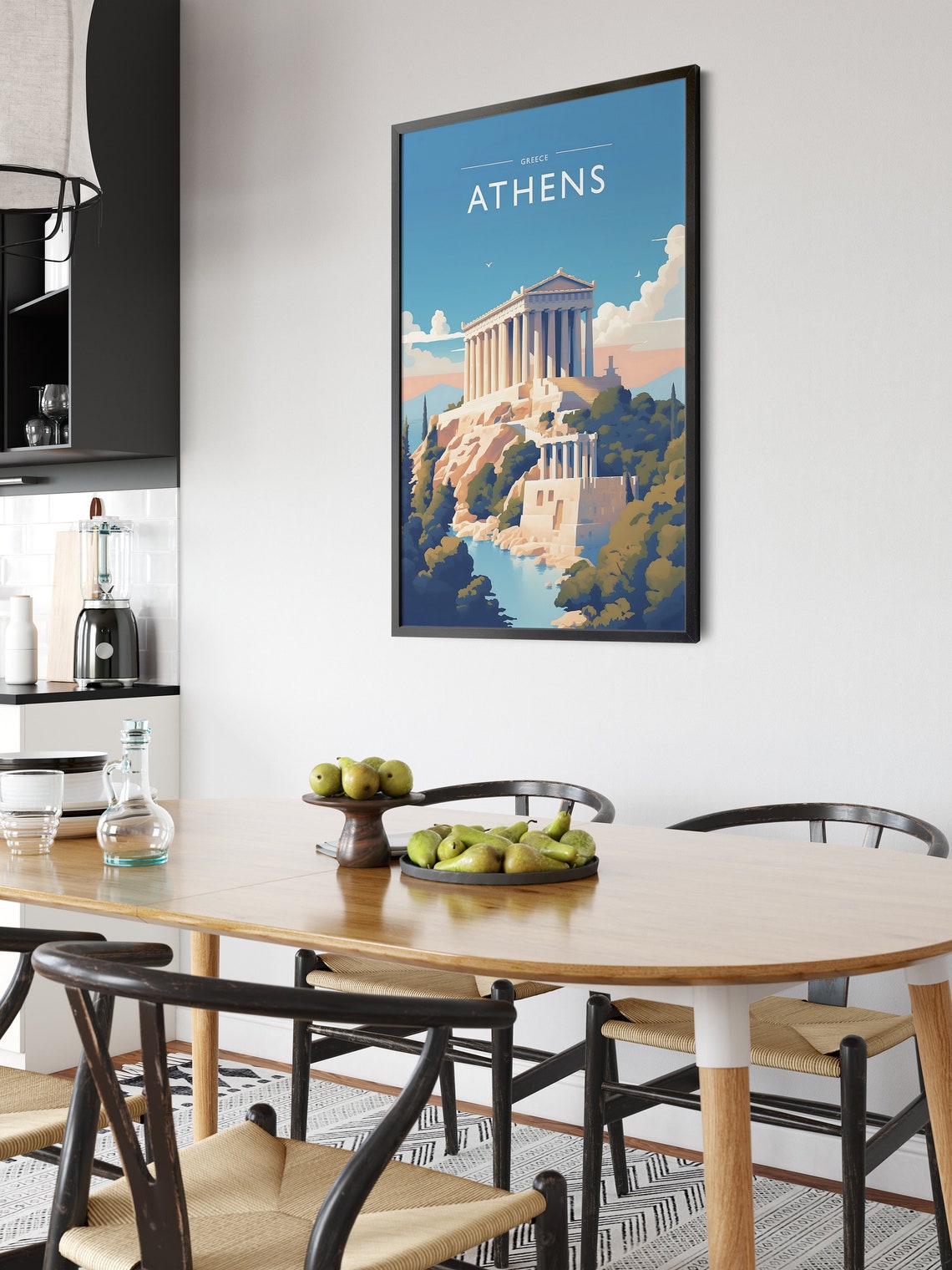 Athens Greece Parthenon Acropolis Ancient Hill Ruins Travel Poster - Image 6