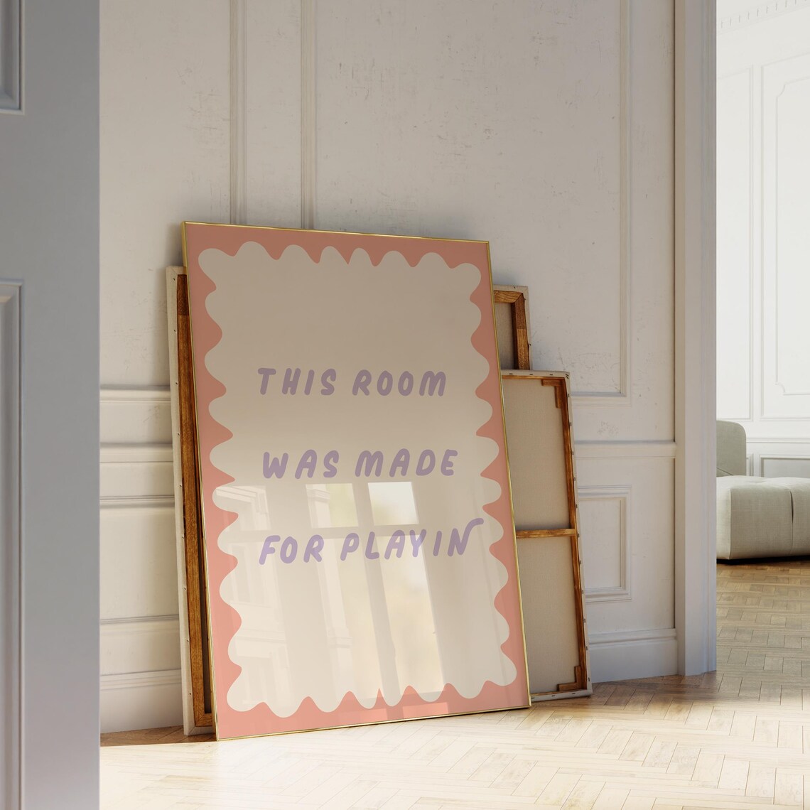 This Room Was Made For Playin Playroom Quote Nursery Art Print - Image 3