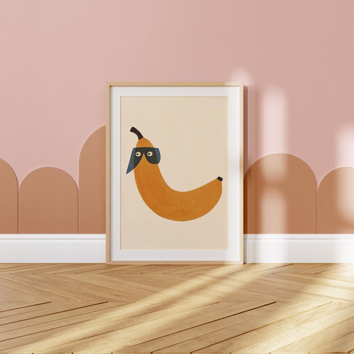 Cool Banana Print Funny Kitchen Wall Art Modern Kids Room Fruit Nursery Decor