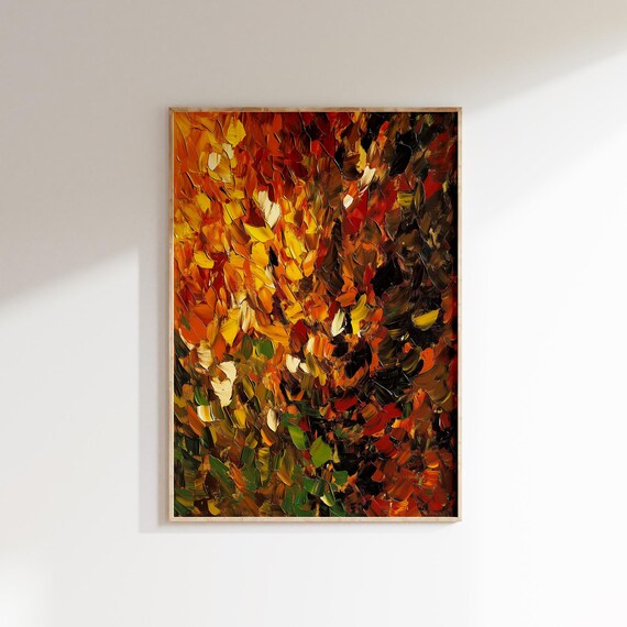 Modern Abstract Art Bold Maximalist Wall Decor Vibrant Eclectic Home Print Textured Contemporary Design For Living Room Or Office
