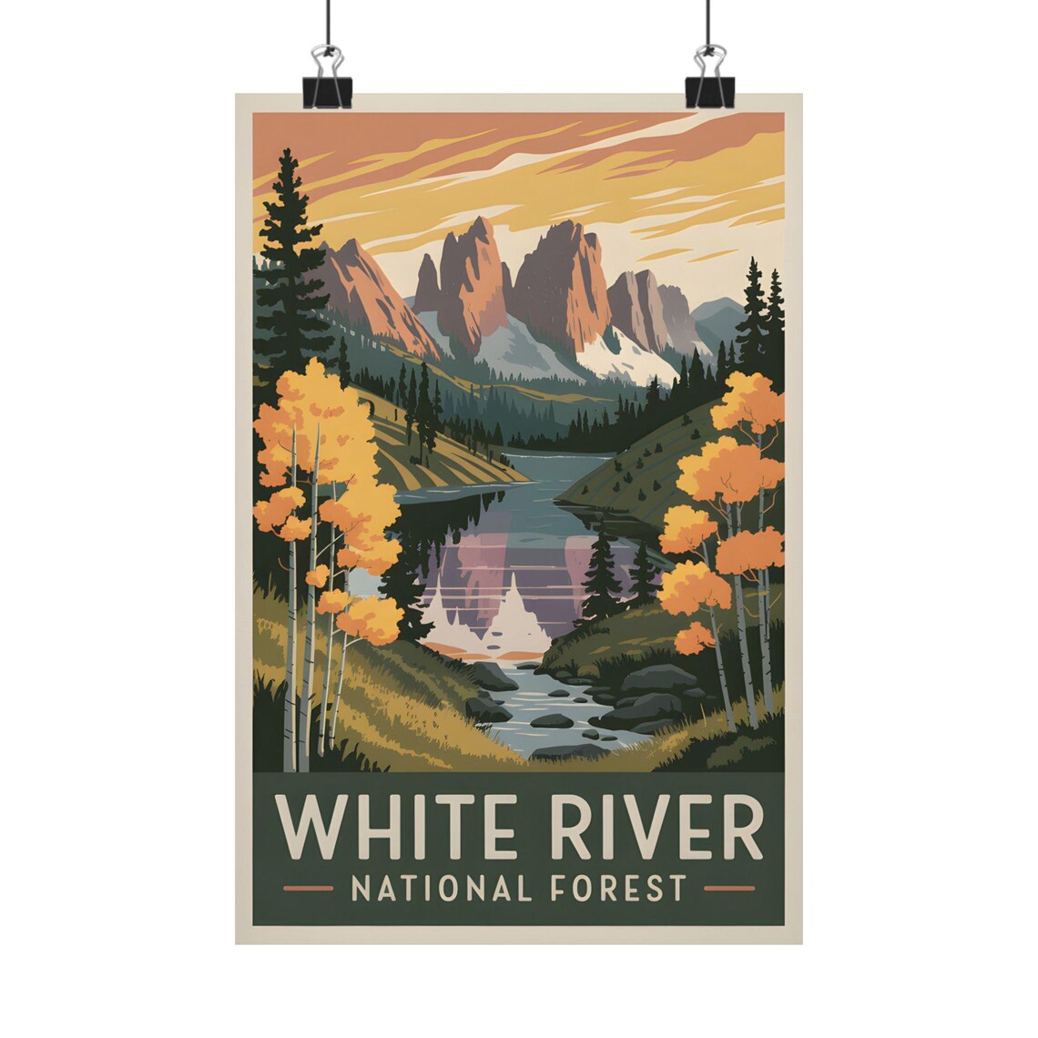White River National Forest Art Print, Colorado