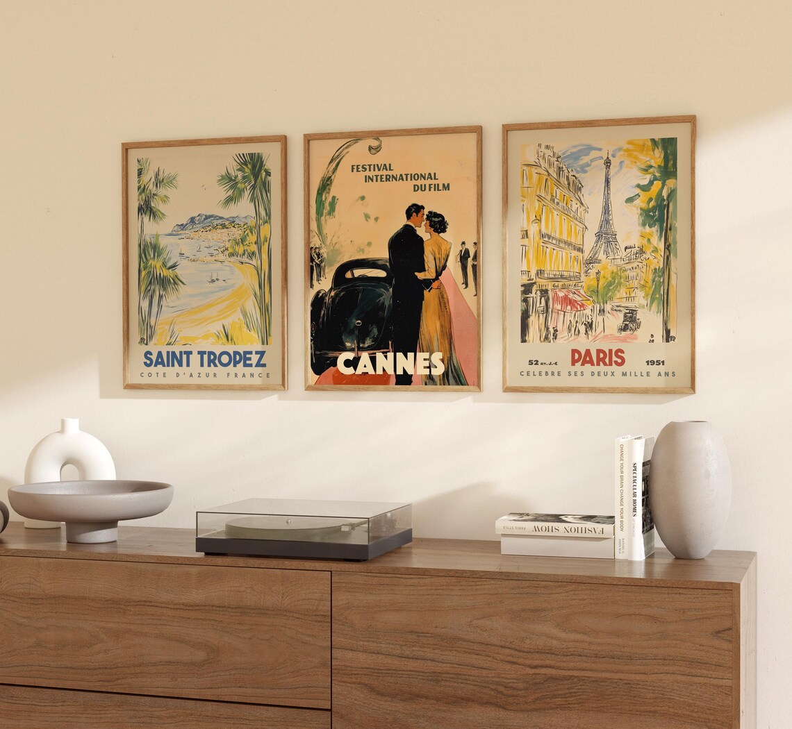 Saint Tropez Vintage French Riviera Travel Poster - Image 2