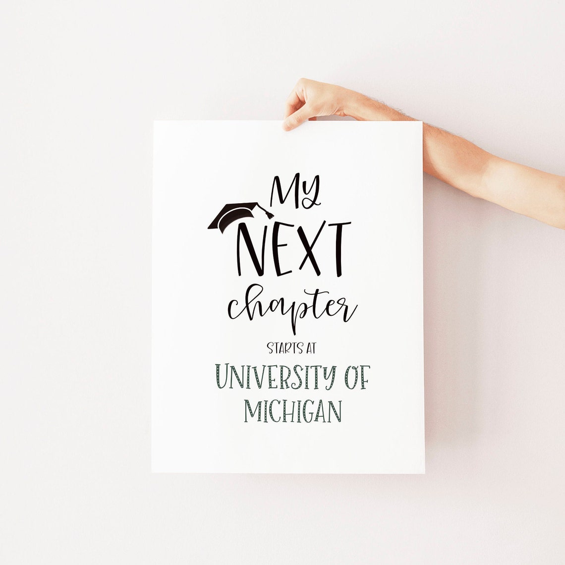 My Next Chapter Starts at Indiana University Graduation Sign Poster - Image 3