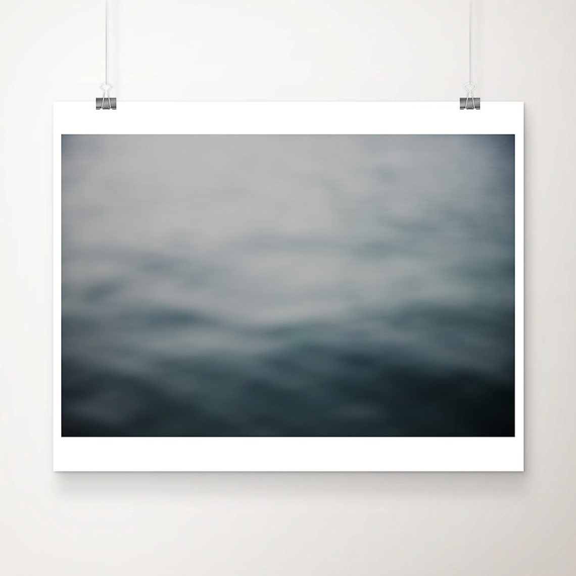 Teal Ocean Print Abstract Adriatic Sea Photograph Minimalist Decor