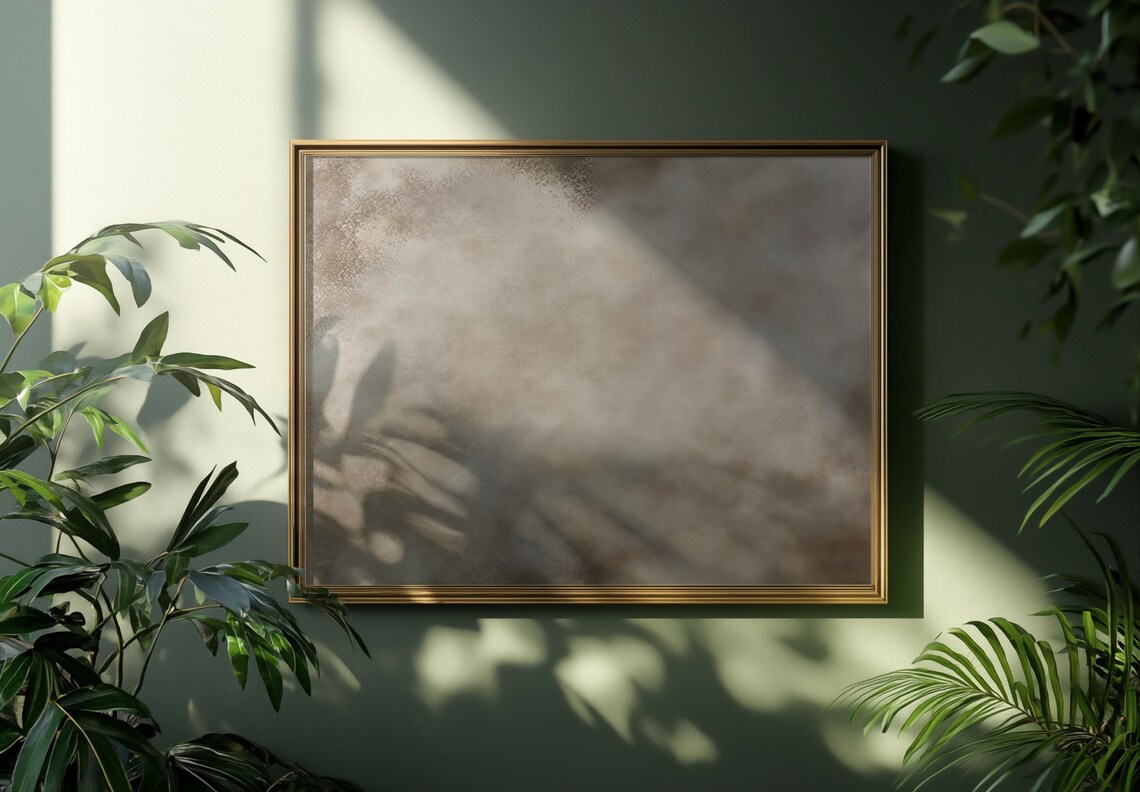 Earthy Moody Abstract Painting Neutral Textured Warm Tones Poster - Image 4