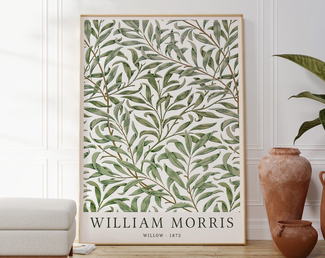 William Morris Willow Botanical Pattern Art Print