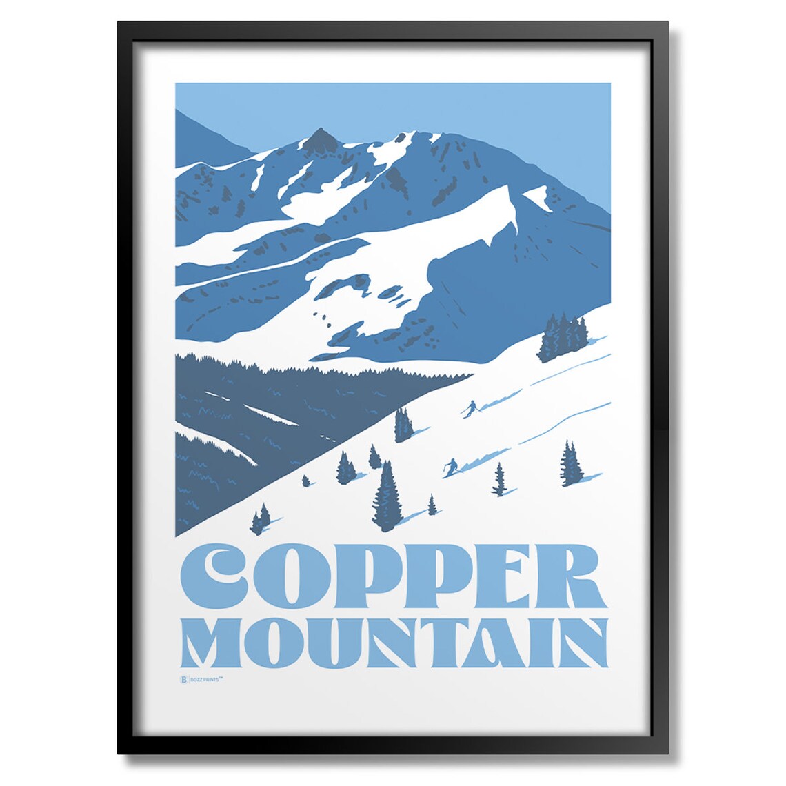 Ski Copper Mountain Travel Poster