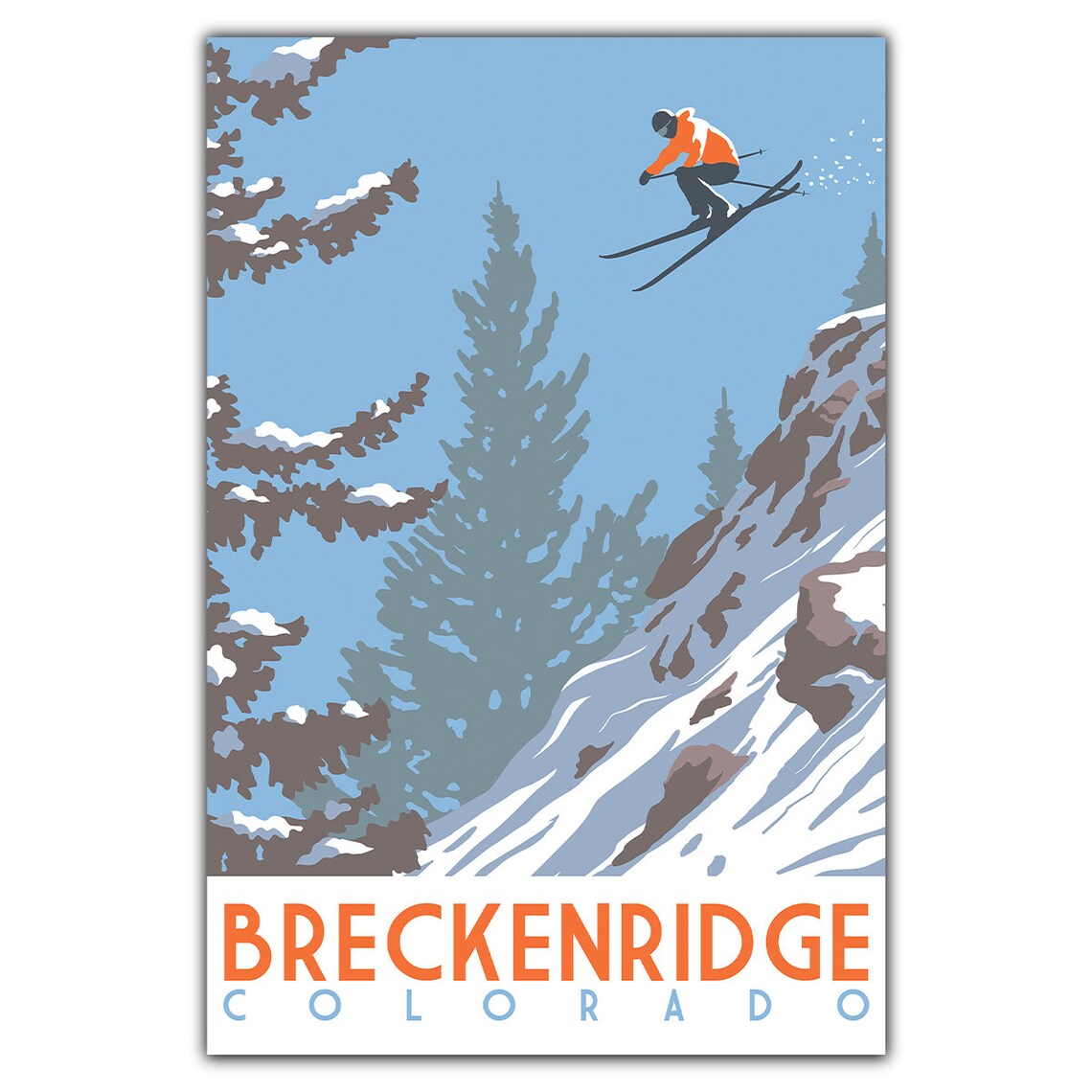 Breckenridge Catching Air Travel Poster