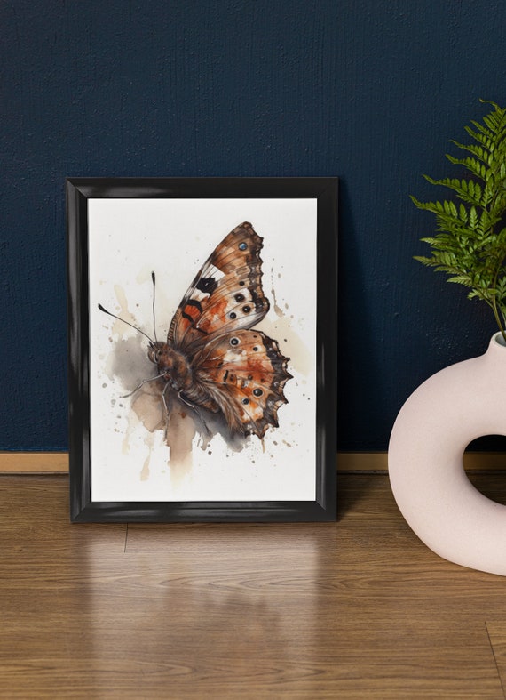 Satyr Butterfly Art Print Butterfly Home Dcor Watercolor Butterfly Painting Insect Wall Art Nature Lover Butterflies Artwork