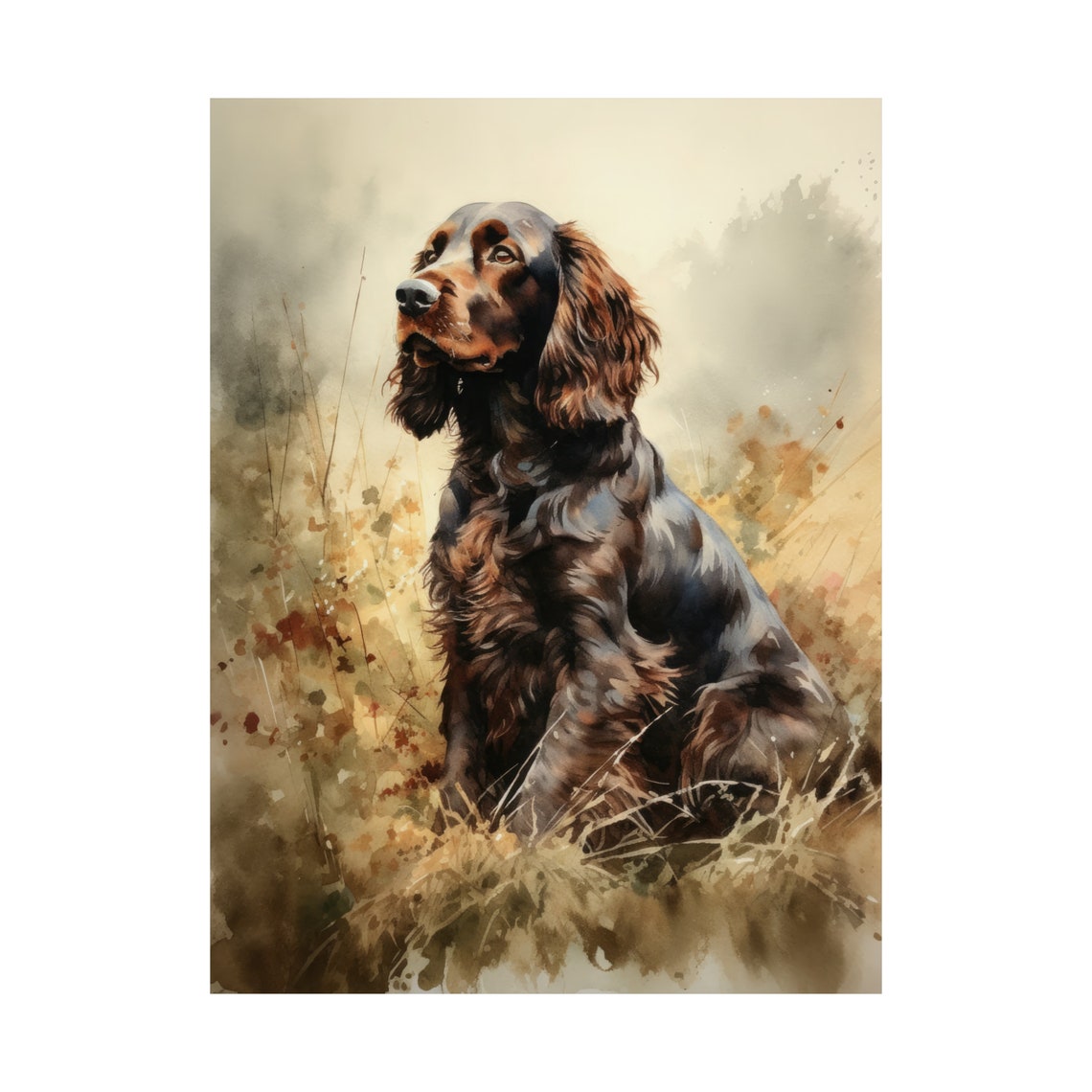 Field Spaniel Dog Art Print Dog Wall Art Animal Art Print Animal Art Poster Dog Lover Gift Colorful Animal Wall Art Cool Dog Art - Image 4