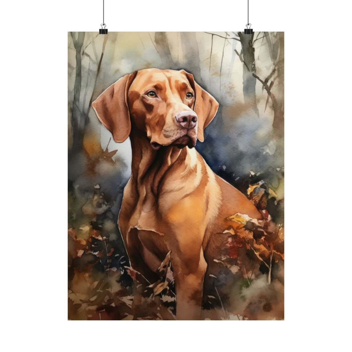 Vizsla Dog Art Print Dog Wall Art Animal Art Print Animal Art Poster Dog Lover Gift Colorful Animal Wall Art Cool Dog Art - Image 5
