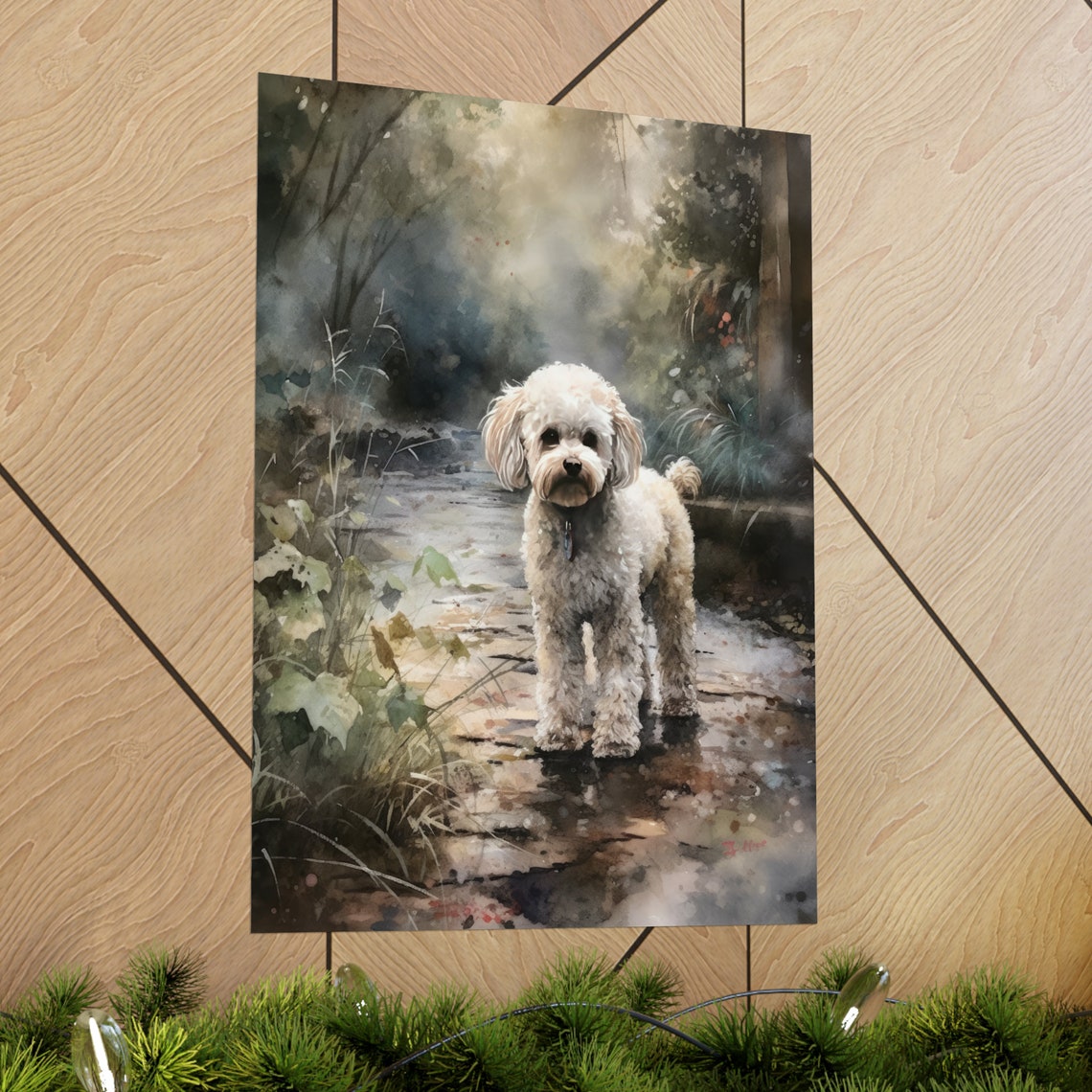 Poodle Dog Art Print Dog Wall Art Animal Art Print Animal Art Poster Dog Lover Gift Colorful Animal Wall Art Cool Dog Art - Image 2
