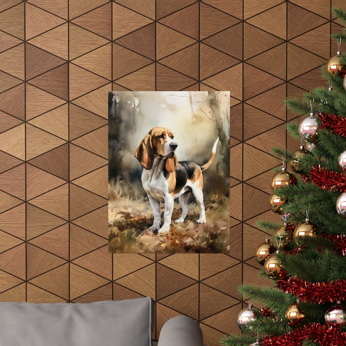 Basset Hound Dog Art Print Dog Wall Art Animal Art Print Animal Art Poster Dog Lover Gift Colorful Animal Wall Art Cool Dog Art - Image 3