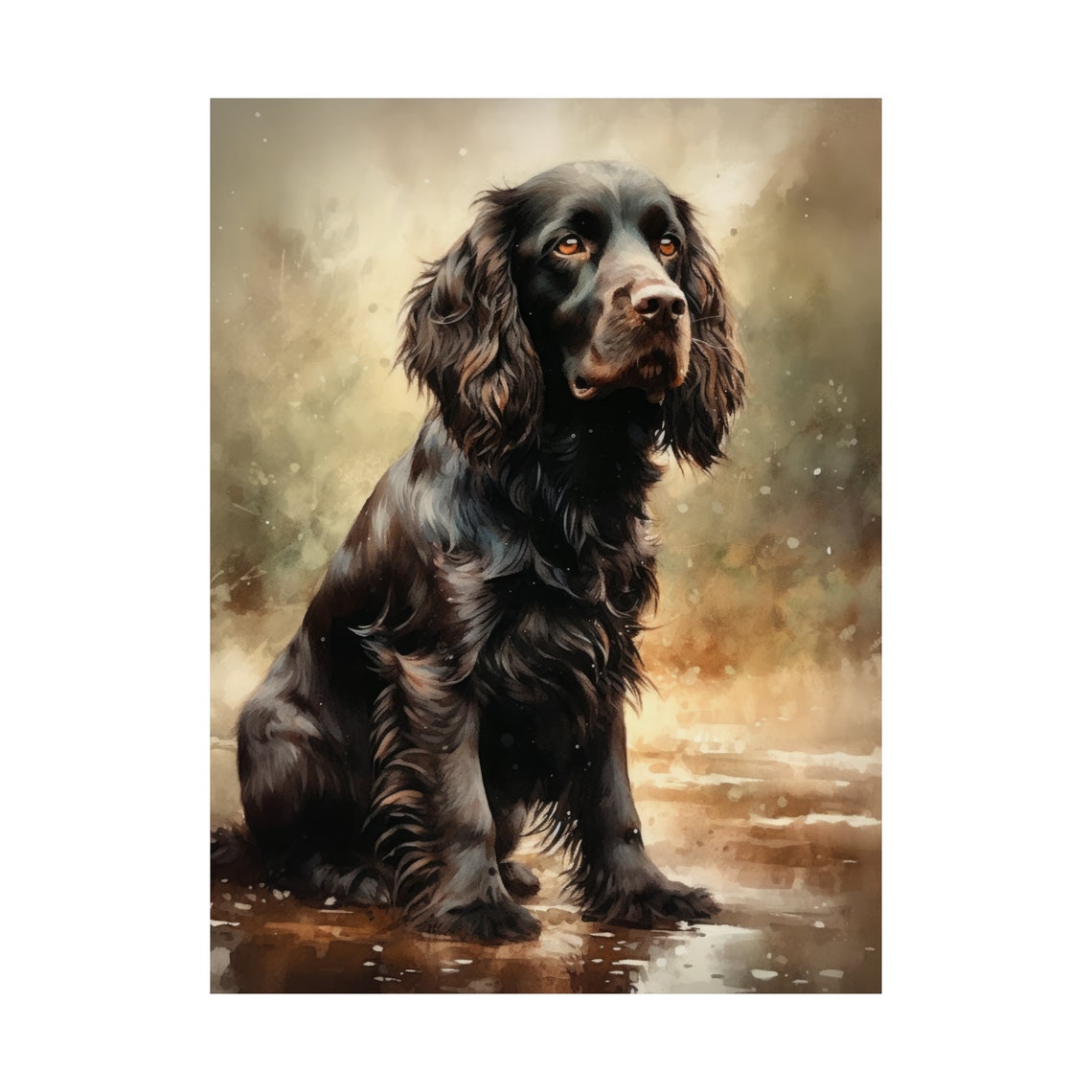 Boykin Spaniel Dog Art Print Dog Wall Art Animal Art Print Animal Art Poster Dog Lover Gift Colorful Animal Wall Art Cool Dog Art - Image 4
