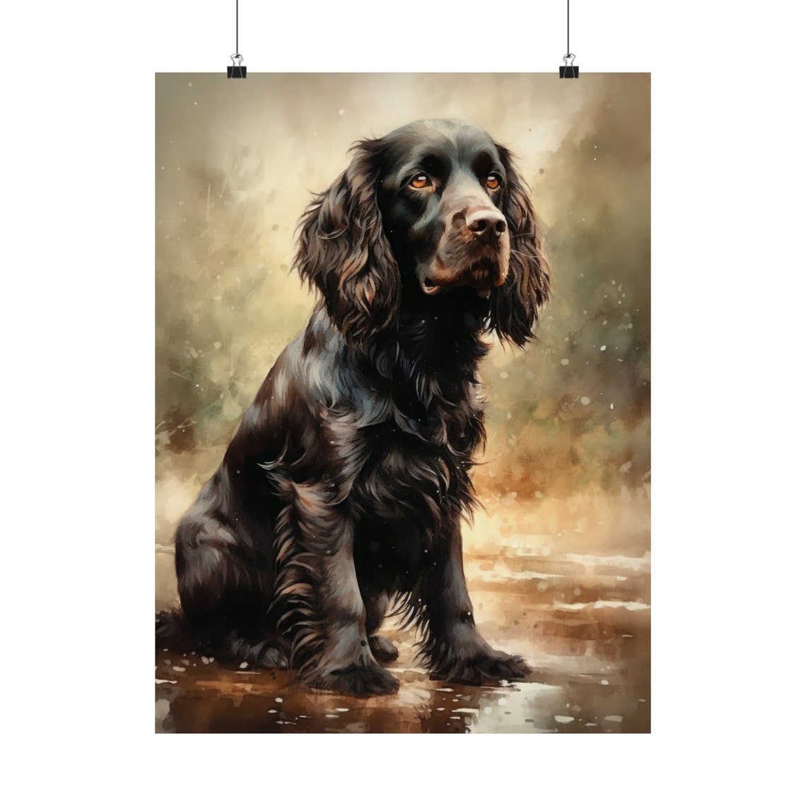 Boykin Spaniel Dog Art Print Dog Wall Art Animal Art Print Animal Art Poster Dog Lover Gift Colorful Animal Wall Art Cool Dog Art - Image 5