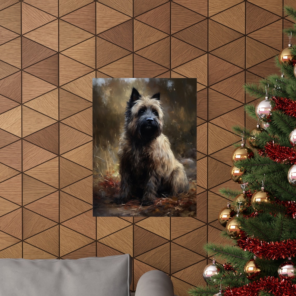 Briard Dog Art Print Dog Wall Art Animal Art Print Animal Art Poster Dog Lover Gift Colorful Animal Wall Art Cool Dog Art - Image 3