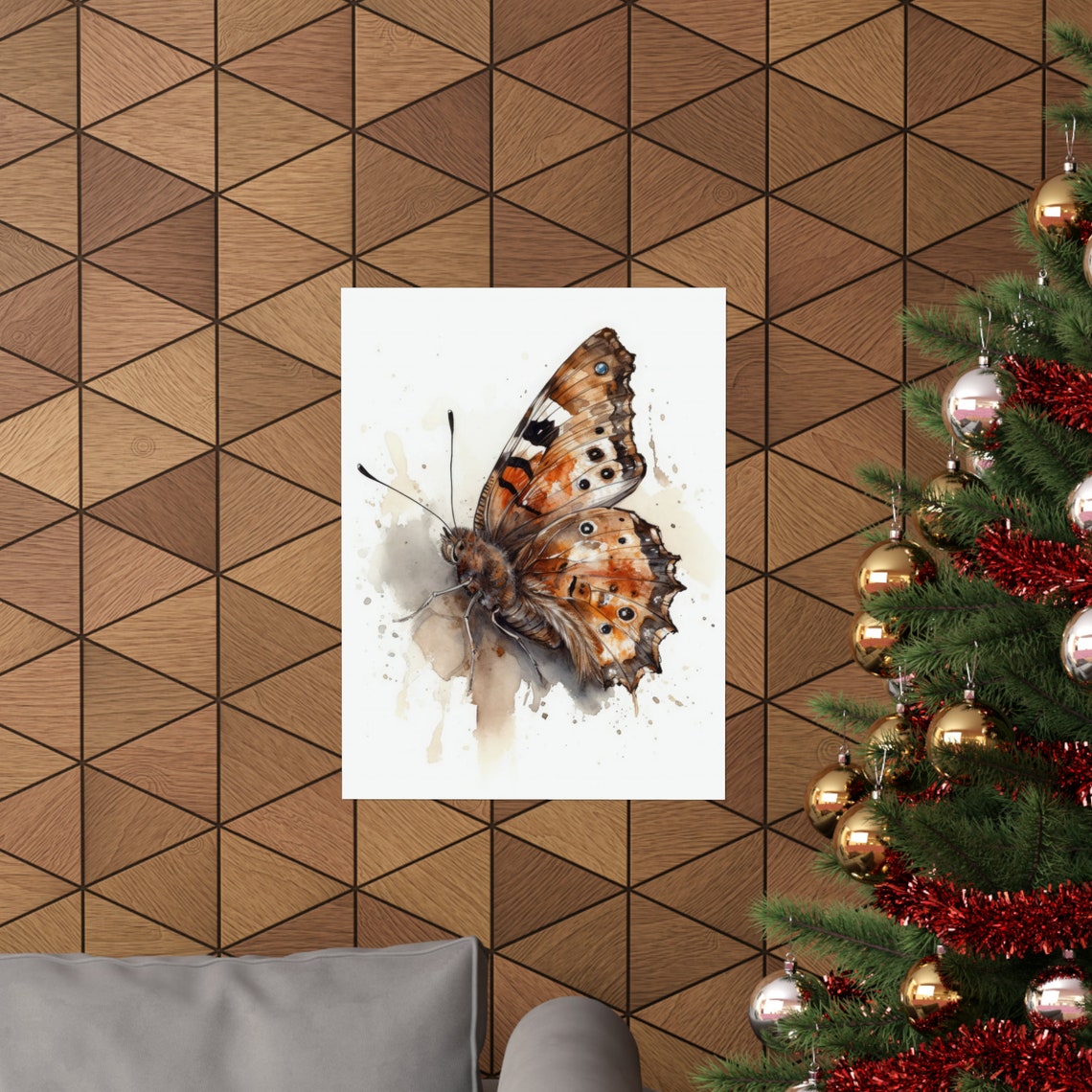 Satyr Butterfly Art Print Butterfly Home Dcor Watercolor Butterfly Painting Insect Wall Art Nature Lover Butterflies Artwork - Image 3