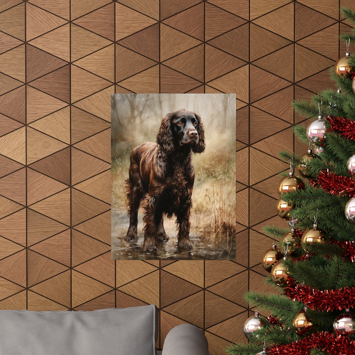 Boykin Spaniel Dog Art Print Dog Wall Art Animal Art Print Animal Art Poster Dog Lover Gift Colorful Animal Wall Art Cool Dog Art - Image 3