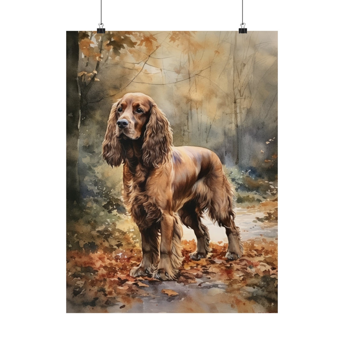 Cocker Spaniel Dog Art Print Dog Wall Art Animal Art Print Animal Art Poster Dog Lover Gift Colorful Animal Wall Art Cool Dog Art - Image 5